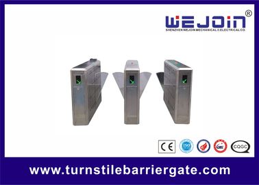 Barrera de la puerta de la aleta del motor de DC 12V, sistema del control de acceso del torniquete con la luz del LED