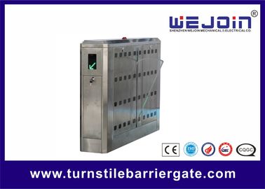 puertas de Turnstyle de la puerta de la barrera de la aleta de la base 600m m de aleación de aluminio 0.5s para el lector de tarjetas