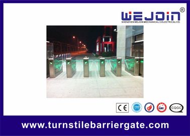 Barrera eléctrica de la aleta del precio del torniquete, deslizando la puerta del torniquete de la aleta