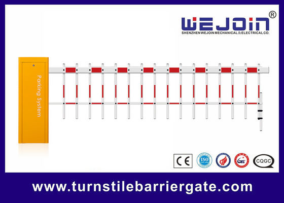 Barrera de estacionamiento con pluma de aleación de aluminio y velocidad ajustable y longitud de pluma de 6 m para control de acceso de barrera de puerta