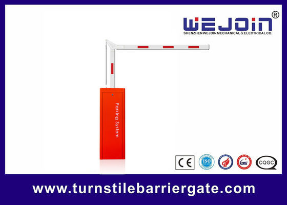 Las barreras automáticas teledirigidas del aparcamiento, barrera del vehículo bloquean el entramado de acero