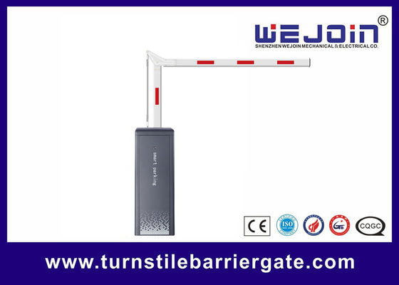 Puertas de barrera electrónica DC24V con motor de aleación de aluminio y carcasa de color gris plateado
