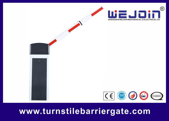 Barrera de brazo recto telescópico de 6 m color negro, motor sin escobillas DC24V para control de acceso
