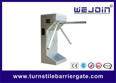 Puerta automática completa vertical de la barrera del control de acceso de la seguridad del acero inoxidable del torniquete 304 del trípode del RFID