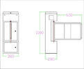 110v  / 220v Passenger  Access Swing Barrier Gate With Auto Closing